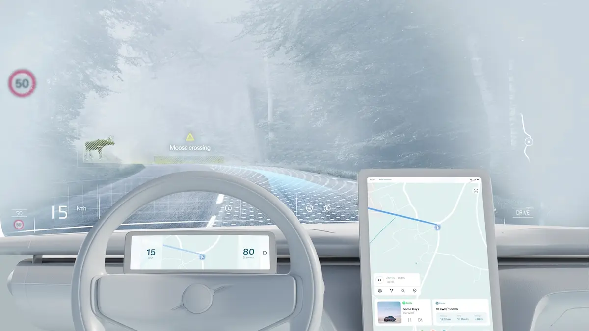 Volvo sta lavorando a una tecnologia rivoluzionaria.  Può sostituire il display trasparente